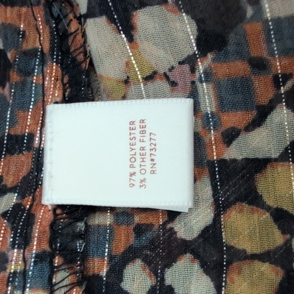 Multicolor Floral Patterned Blouse Lauren Conrad Size Medium - Picture 5 of 5